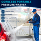 cordless portable wireless pressure washer gun 48v  12000mah High pressure water gun for car wash and bike wash[Dual battry]